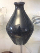 Royal Copenhagen Jugendstil-Vase aus Kristallglasur in Schwarz von Ludvigsen