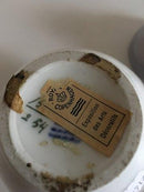 Royal Copenhagen Art Nouveau lågvase med græshopper og Sommerfugl No 1528/254