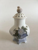 Royal Copenhagen Jugendstil-Ozonlampe mit Vogel Nr. 790/2435