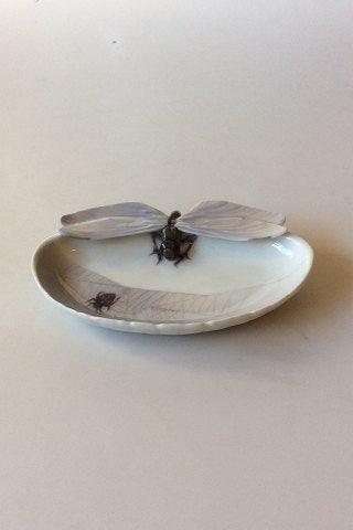 Royal Copenhagen Jugendstil-Schale mit Silberschmied Nr. 3278