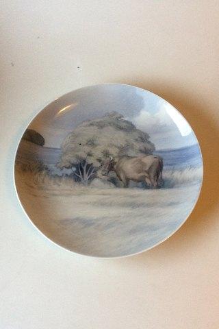 ロイヤルコペンハーゲン アールヌーヴォー ユニークウェイトプレート ゴットフッド・ロード作 1923年製 牛付き