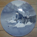 Royal Copenhagen Art Nouveau Unique Vase by Stephan Ussing from 1897 No 6542. Exhibited at Peterhof in 1899 and is pictured in the catalog on page 87.