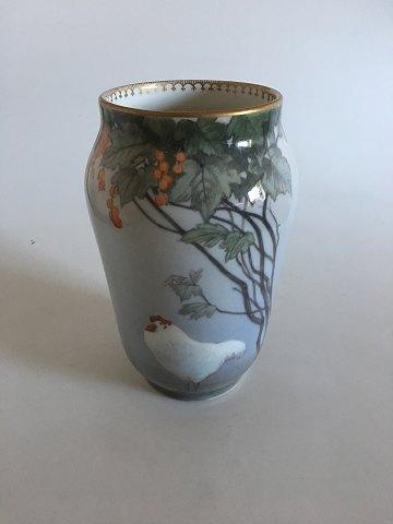 Royal Copenhagen Jugendstil-Vase mit Henne Nr. b1575/1217f