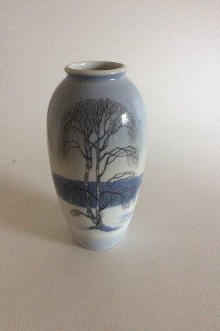 ロイヤルコペンハーゲン アールヌーヴォー 白樺材モチーフの花瓶 No