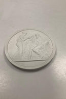 Royal Copenhagen Bertel Thorvaldsen Bisquit plate Hygieia gives Aesculapian snake nourishment no 120