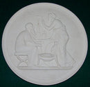 Royal Copenhagen Bisque Plate Elderly and Winter No 119  30cm
