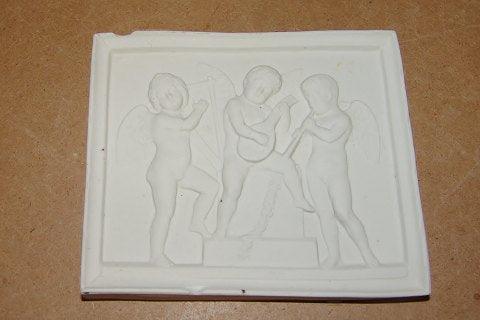 Royal Copenhagen Biscuit Platte Spillende Engle No 87