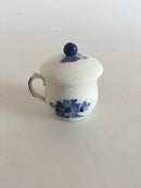 Royal Copenhagen Blue Flower Braided Cream Cup/ Mustard Jar with lid No 8205