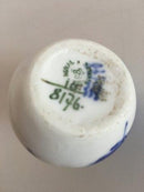 皇家哥本哈根蓝色花朵编织的菜单卡套 No 8176