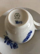 Royal Copenhagen Blue Flower Curved Coffee Cup with Saucer No 072