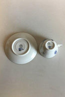 Royal Copenhagen Blaue Blume mit Goldrand Kaffeetasse mit Untertasse Nr. 1870