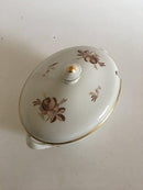 Royal Copenhagen Braune Rose Ovale Suppenterrine Nr. 9347