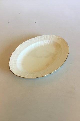 ロイヤルコペンハーゲン クリームウェルテッドウィズゴールド（セット1235）オーバルディッシュ No 1555