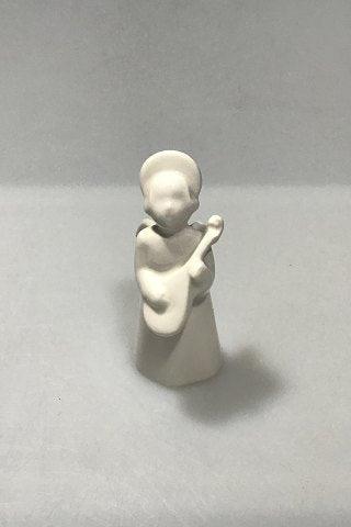 Royal Copenhagen Blanc de Chine figur Engel med mandolin