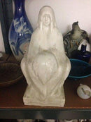 Royal Copenhagen Figur med hvid Krystal Glasur af Valdemar Engelhart "snedronningen"