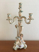 Royal Copenhagen Fuld Saksisk Blomst 4-armet lysestager No 1506