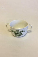 Royal Copenhagen Green Flower Curved Bouillon Cup No 1552