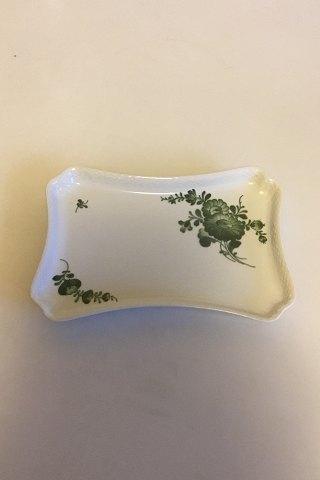 Royal Copenhagen Green Flower Curved Rectangular Dish No 1694 Royal Copenhagen Green Flower Curved Rectangular Dish No 1694