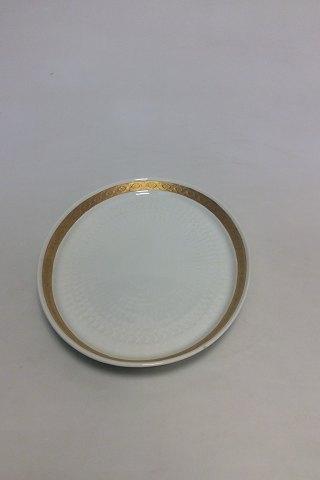 Royal Copenhagen Gold Fan Oval Dish mit dünnem Rand Nr. 11564