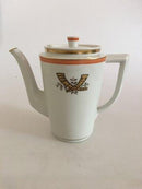 Royal Copenhagen Goldene Hörner mit orangefarbenem Rand Kaffeekanne Nr. 833/9533
