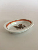 Royal Copenhagen Golden Horns with Orange Band Butter Tray No 883/9487