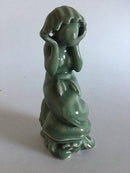 Royal Copenhagen Mermaid Figurine by Olga Wagner in Celedon Glaze. Measures 26cm. 2st quality
