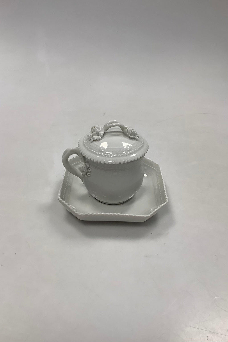 Royal Copenhagen White Flora Danica / Pearl Pattern Cream Cup No 20/3514