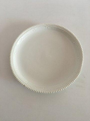 皇家哥本哈根白色弗洛拉丹妮卡圆形蛋糕盘