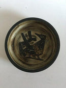 Royal Copenhagen Jørgen Mogensen Steingutschale mit Vogel Nr. 21934