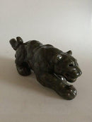 皇家哥本哈根Knud Kyhn炻器豹子图编号21419