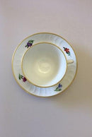 Royal Copenhagen Let Saksisk Blomst Chokolade Kop og Underskål No 1548