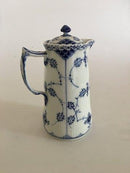 ロイヤルコペンハーゲン ブルーフルーテッドスモールチョコレートジャグ（蓋付き） no.508