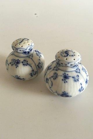 Royal Copenhagen Musselmalet Halvblonde Salt -og Pebersæt No. 711/712