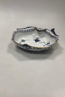 Royal Copenhagen Musselmalet Helblonde Asiet No 1/1075. Med guldkant