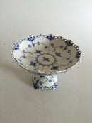 Royal Copenhagen Blue Fluted Full Lace Cake Bowl on Foot No 1020