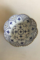 ロイヤルコペンハーゲン ブルーフルーテッド＆ゴールドラウンドフルーツバスケット No 1/1061