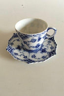 Royal Copenhagen Blau geriffelte Mokkatasse und Untertasse Nr. 1038