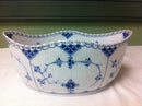 Royal Copenhagen Blue Fluted Full Lace Oval Salad Bowl No 1102