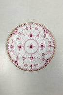 Royal Copenhagen Blue Fluted Red Ruby/Pink with Gold Edge Half Lace Cake Plate No 2/575