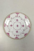 Royal Copenhagen Blue Fluted Red Ruby/Pink with Gold Edge Full Lace Cake Plate No 2/1088