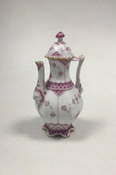 Royal Copenhagen Musselmalet Purpur med guldkant Helblonde Mokkakande