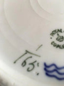 Royal Copenhagen Musselmalet Riflet Dyb Tallerken No. 165