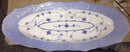 Royal Copenhagen Blue Fluted Plain Fish platter with fish border