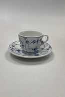 Royal Copenhagen Blue Fluted Plain Hotel Coffee cup and saucer No 2011