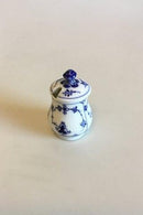 Royal Copenhagen Blaues kanneliertes kleines Senfglas Nr. 358