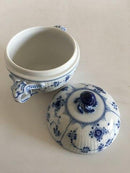 Royal Copenhagen Blaue kannelierte Zuckerdose Nr. 244