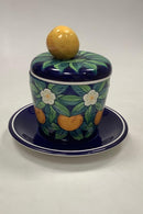 Royal Copenhagen Orange Blossom Lågkrukke med fad