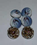 Royal Copenhagen Earclips in porcelain