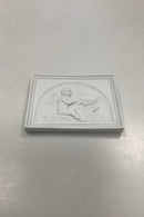 Royal Copenhagen Porcelæn Biscuit Platte "Amor Virker et Net" No 82