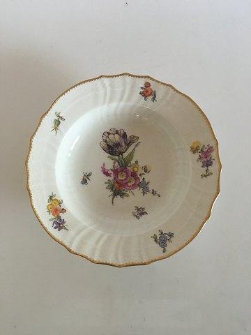 Royal Copenhagen Fuld Saksisk Blomst Dybtallerken No 1616